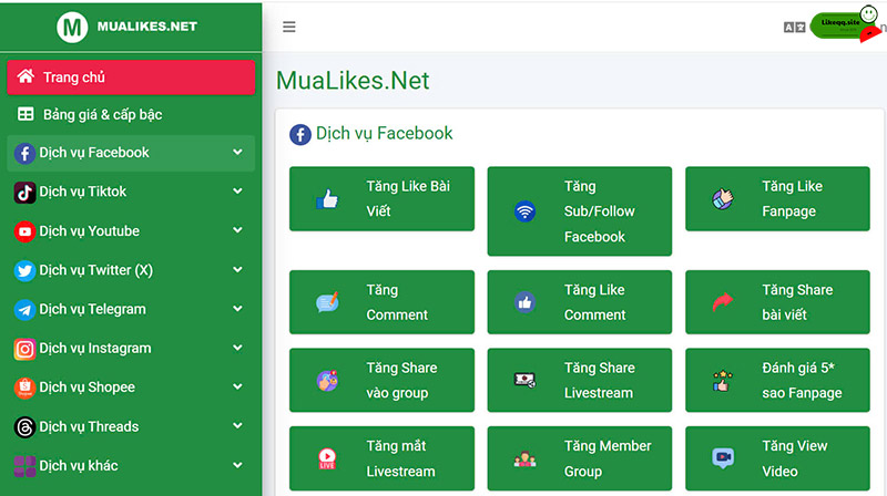 Tăng like Facebook cá nhân miễn phí Mua Like.vn