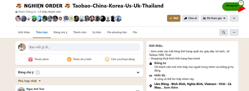 Câu hỏi liên quan mua bán group facebook