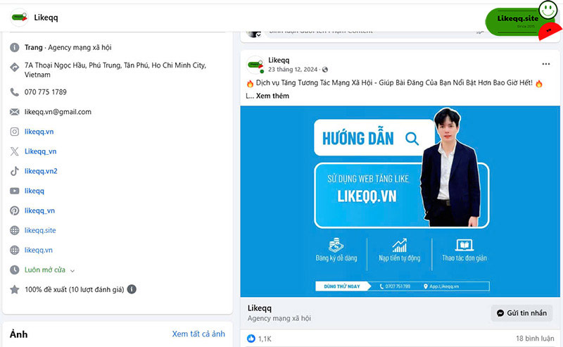 Kết hợp xây dựng nội dung thu hút tăng like