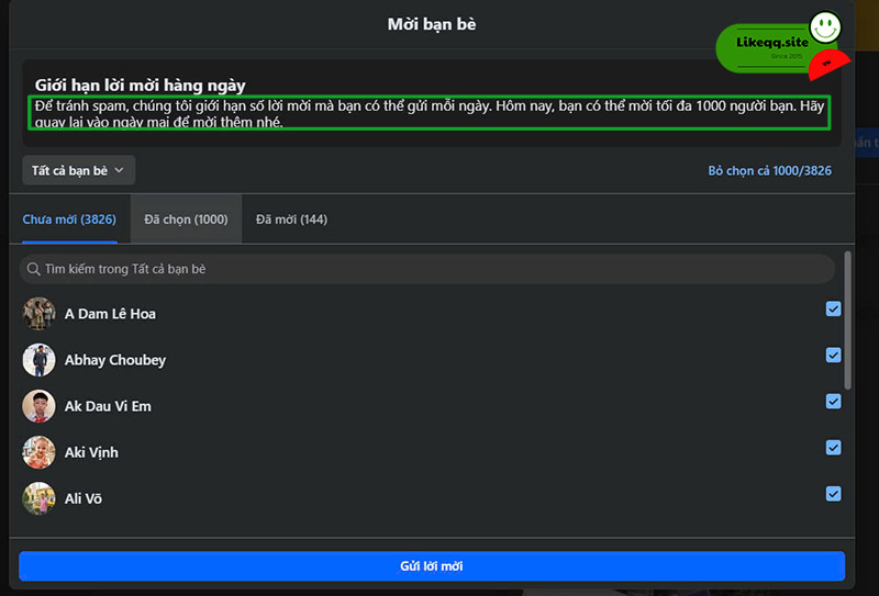 Sai lầm khi mời tất cả bạn bè like Fanpage