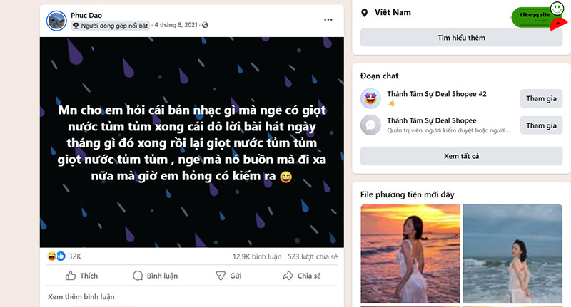 Câu hỏi liên quan đến buff member group facebook