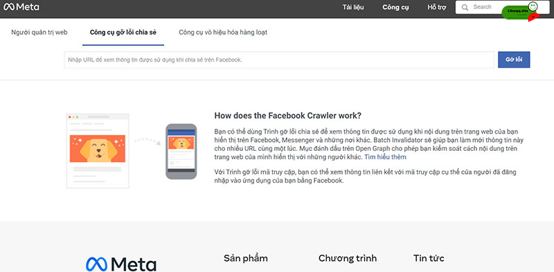Khắc phục lỗi không share được trên facebook