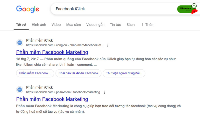 Phần mềm tăng lượt chia sẻ Facebook Iclick