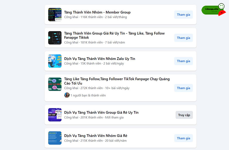 Thêm thành viên vào nhóm Facebook bị lỗi