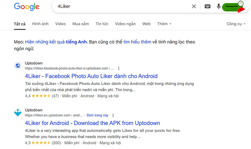 App tăng like fb miễn phí 4Liker