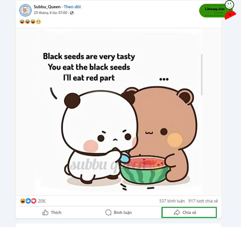Câu hỏi về dịch vụ tăng share vài viết Facebook