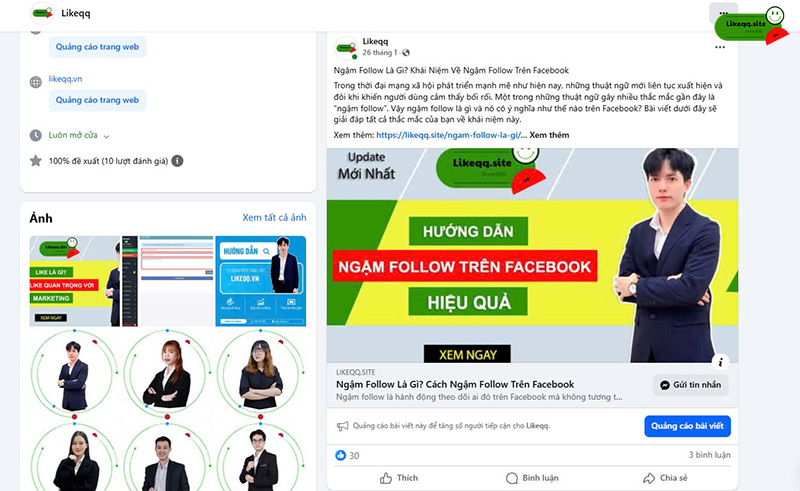 Câu hỏi mở chặn liên quan đến chia sẻ facebook
