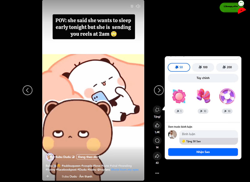 Kiếm tiền view facebook từ Facebok Stars