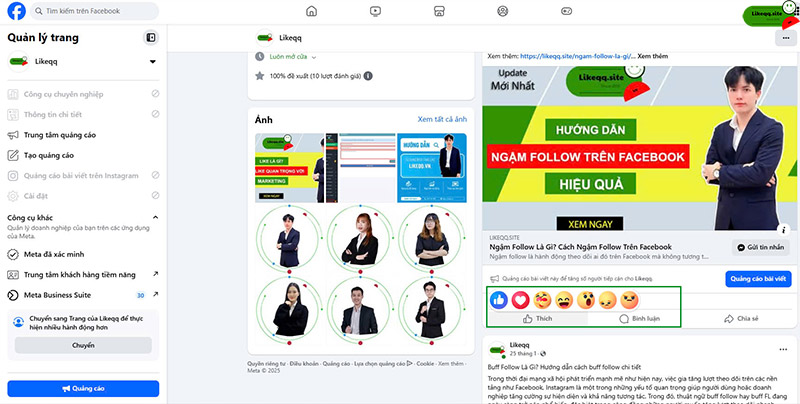 Lợi ích bot like trên facebook