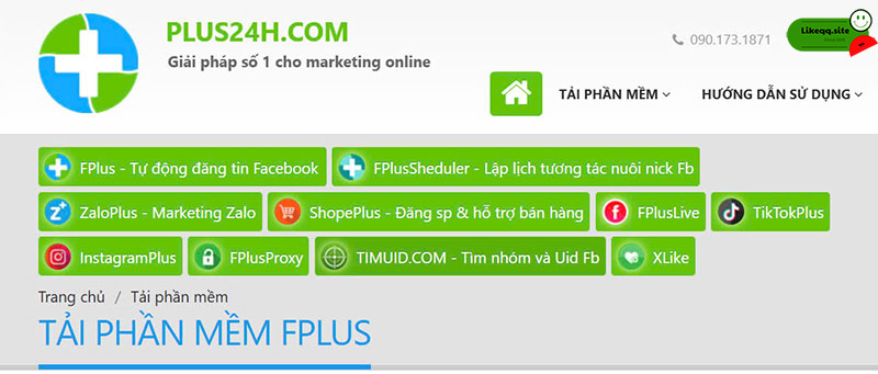 Tăng view facebook FPlus
